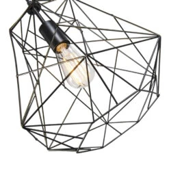 QAZQA IndustriÃ«le Hanglamp Zwart - Framework Basic -Leenbakker Winkel 1000061839 0103