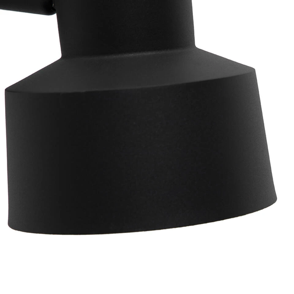 QAZQA Retro Wandlamp Zwart - Chappie 4 QAZQA Retro Wandlamp Zwart - Chappie - Afbeelding 4