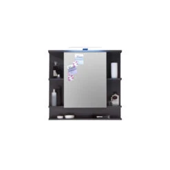 Hioshop Spiegelkast TetisBad Mdf - 1 Deurs - Grafiet