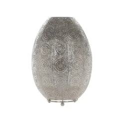 Beliani Tafellamp MARINGA - Zilver Metaal