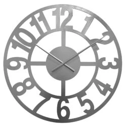 LW Collection Wandklok Jannah Zilver 60cm