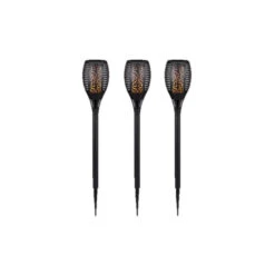 Cepewa Tuinfakkel - Solar - Zwart - Vlameffect - 58 Cm -Leenbakker Winkel 1000064788 0103