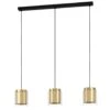 EGLO Lagunitas Hanglamp - E27 - 91 cm - Zwart/Geelkoper/Goud