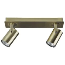 Beliani Muurlamp KLIP - Messing Metaal