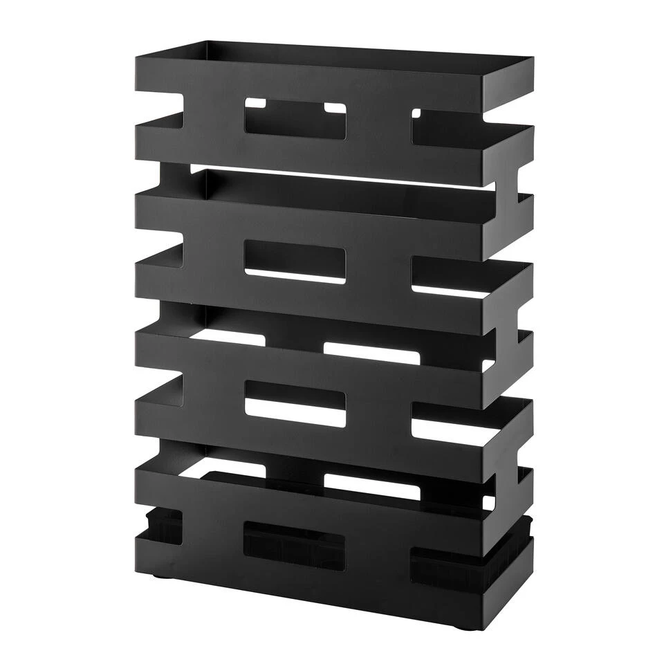 ACAZA Design Paraplubak In Metaal - Mat Zwart 1 ACAZA Design Paraplubak In Metaal - Mat Zwart