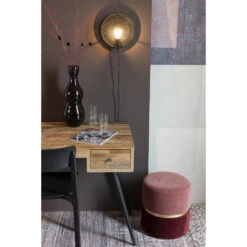 Parya Home Bubble Poef - Roze - Velvet -Leenbakker Winkel 1000068287 0102