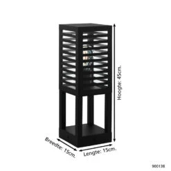 EGLO Alamonte 3 Sokkellamp Buiten - E27 - 45 cm - Zwart -Leenbakker Winkel 1000068616 0103