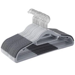 Kunststof Kledinghangers - Antislip - Draaibare Haak - 30 Stuks - Grijs