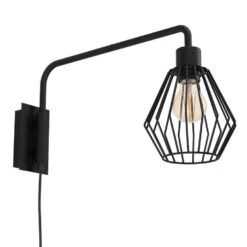 EGLO Tabillano 1 Wandlamp - E27 - 16 Cm - Zwart