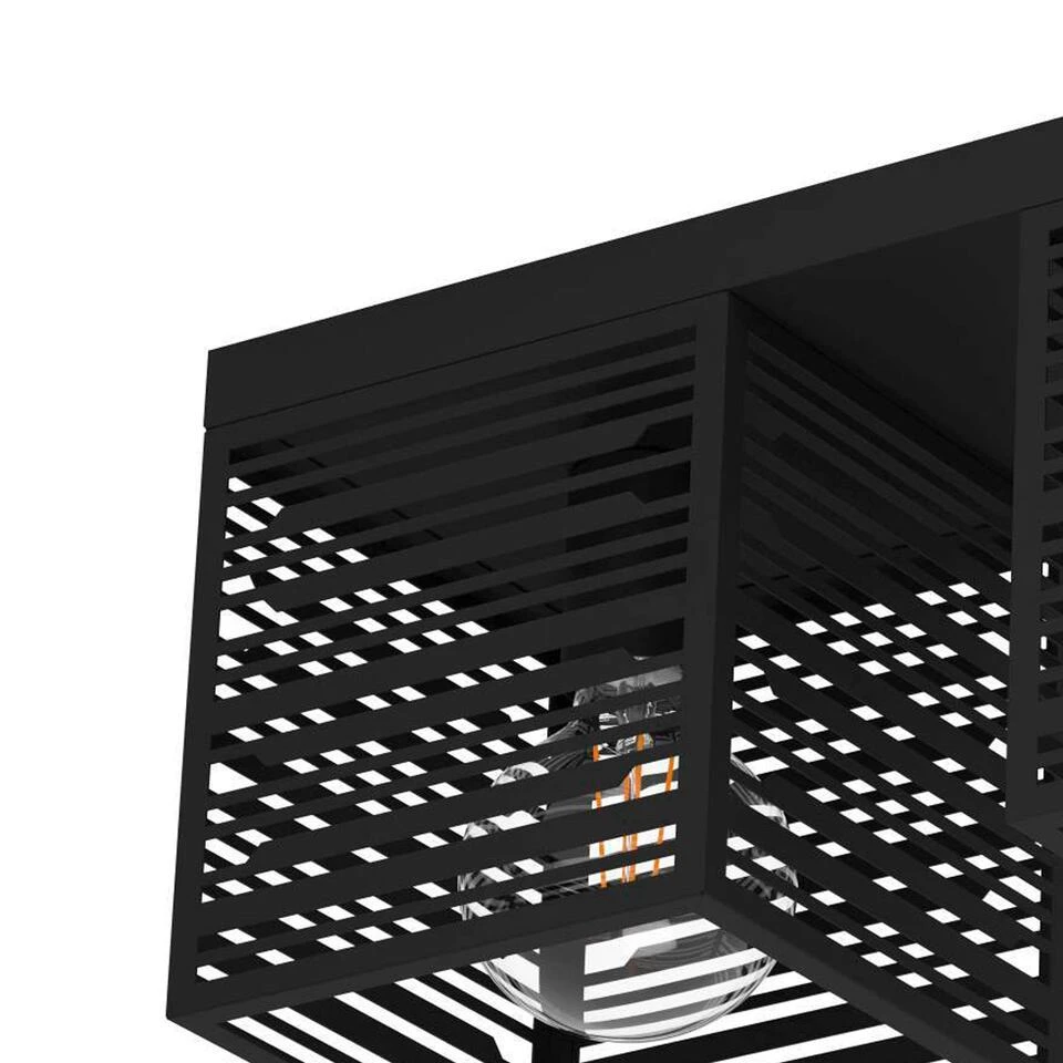 EGLO Piedritas Plafondlamp - E27 - 73 cm - Zwart 3 EGLO Piedritas Plafondlamp - E27 - 73 cm - Zwart - Afbeelding 3