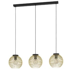 EGLO Venezuela Hanglamp - E27 - 93,5 cm - Goud/Zwart