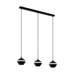 EGLO Perpigo - Hanglamp - GU10 - 92,5 cm - Zwart