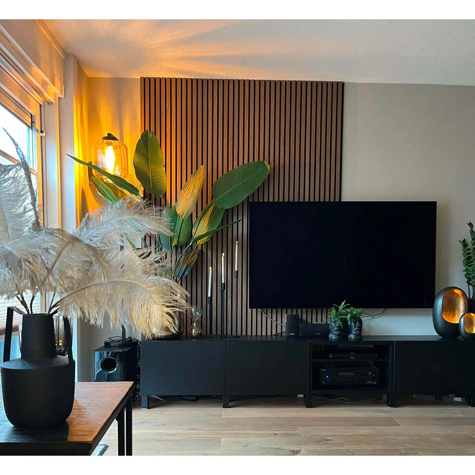 Akupanel Eindlat - Afwerklijst - Walnoot - 260 Cm 2 Akupanel Eindlat - Afwerklijst - Walnoot - 260 Cm - Afbeelding 2