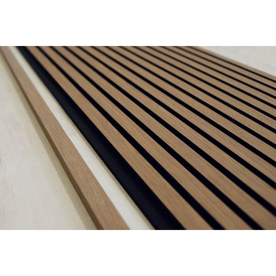 Akupanel Eindlat - Afwerklijst - Walnoot - 260 Cm 4 Akupanel Eindlat - Afwerklijst - Walnoot - 260 Cm - Afbeelding 4