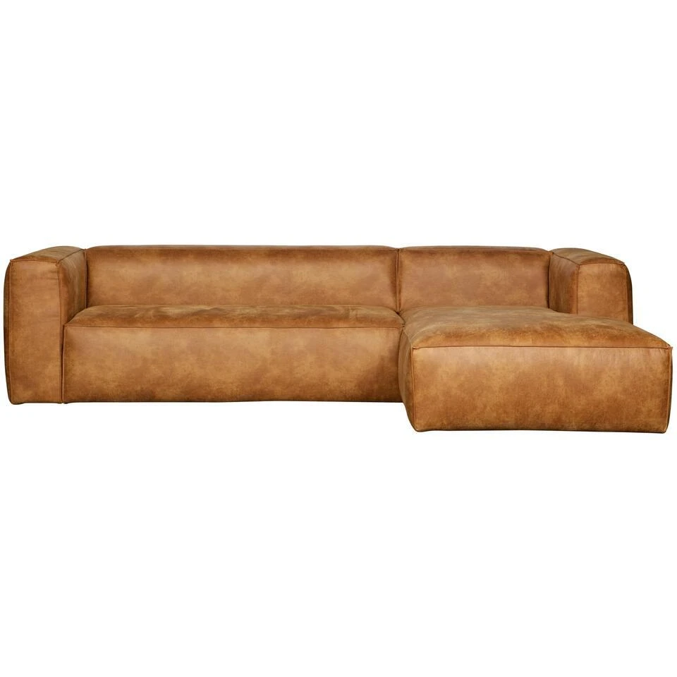 WOOOD Bean Hoekbank Rechts - Recycle Leer - Cognac - 73x305x96 1 WOOOD Bean Hoekbank Rechts - Recycle Leer - Cognac - 73x305x96