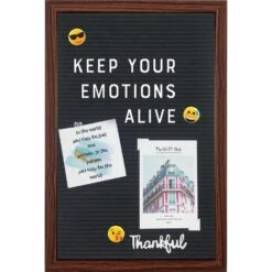 Henzo Letterbord - Letterbord Voor Tekst En Emoticons - Donkerbruin