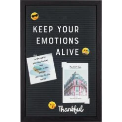 Henzo Letterbord - Letterbord Voor Tekst En Emoticons - Zwart