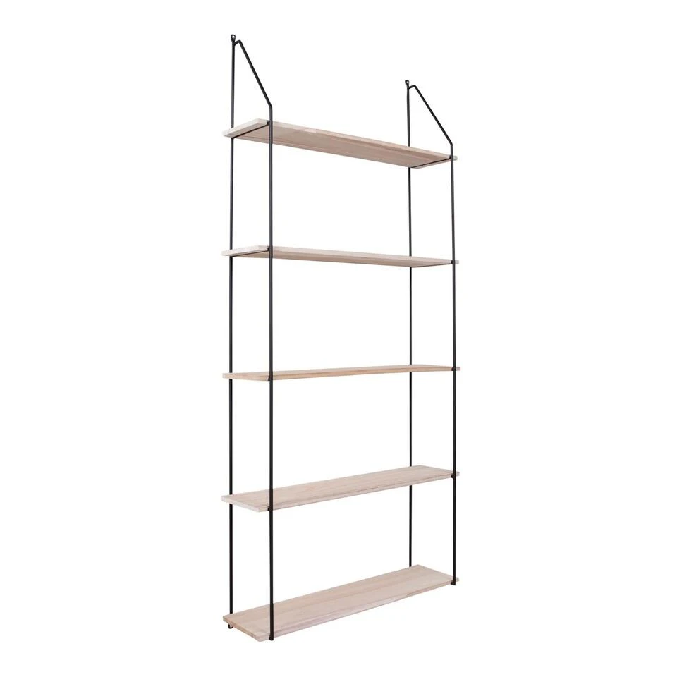 Giga Meubel Wandplank Naturel - Hout & Metaal - Wandplank Eindhoven 4 Giga Meubel Wandplank Naturel - Hout & Metaal - Wandplank Eindhoven - Afbeelding 4