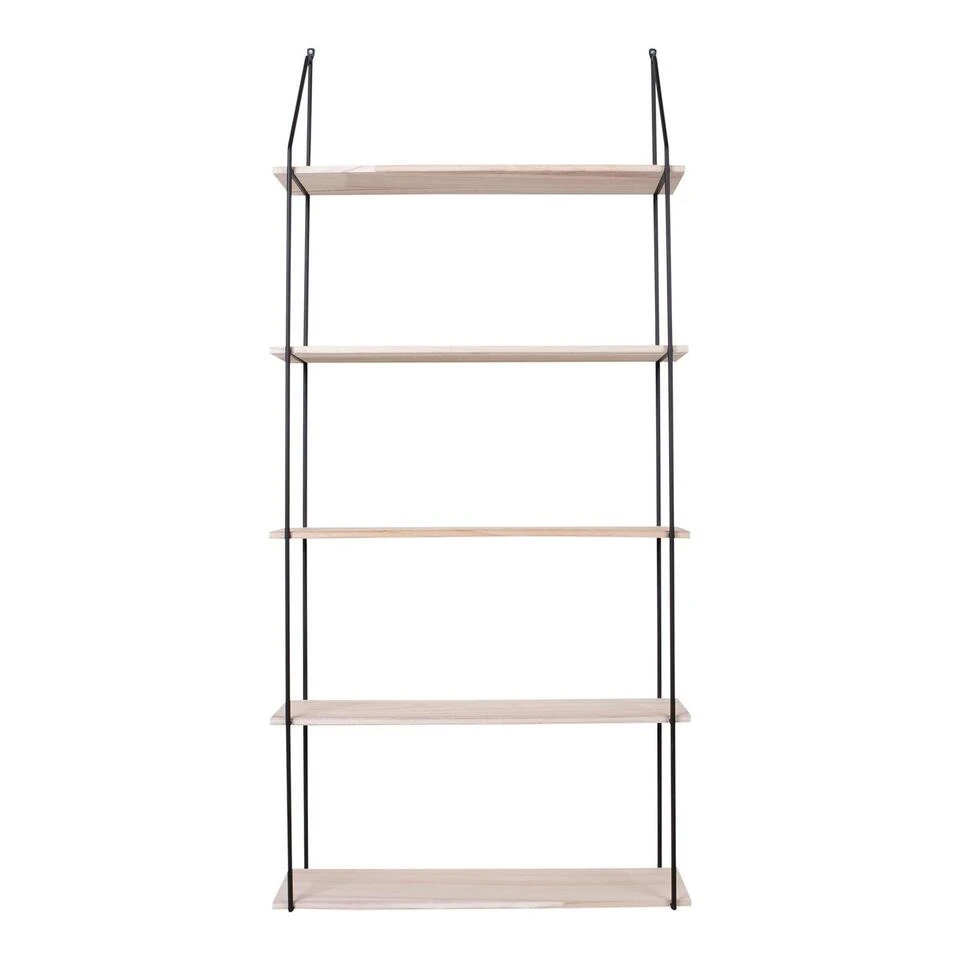 Giga Meubel Wandplank Naturel - Hout & Metaal - Wandplank Eindhoven 1 Giga Meubel Wandplank Naturel - Hout & Metaal - Wandplank Eindhoven