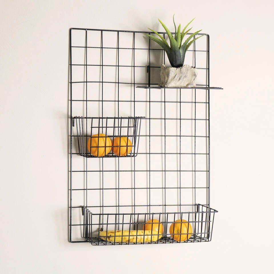 QUVIO Memobord Staal + 3 Items - Zwart 2 QUVIO Memobord Staal + 3 Items - Zwart - Afbeelding 2