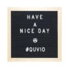 QUVIO Letterbord Zwart Met Houten Lijst