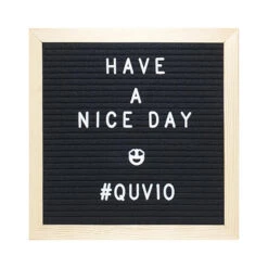 QUVIO Letterbord Zwart Met Houten Lijst