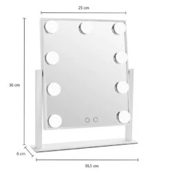 LYVION Make-up Spiegel Met Led Bulbs Wit -Leenbakker Winkel 1000071670 0103