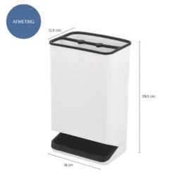 QUVIO Paraplubak Kunststof Wit/zwart -Leenbakker Winkel 1000071782 0101