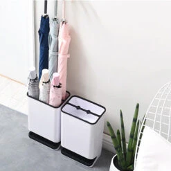 QUVIO Paraplubak Kunststof Wit/zwart -Leenbakker Winkel 1000071782 0102