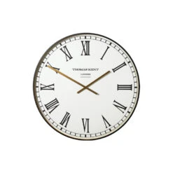 Giga Meubel Wandklok Ø74cm Smith - Wit - Romeinse Cijfers