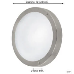 EGLO Vento 2 - buitenverlichting - LED wandlamp met sensor - wit/staal -Leenbakker Winkel 1000072125 0103