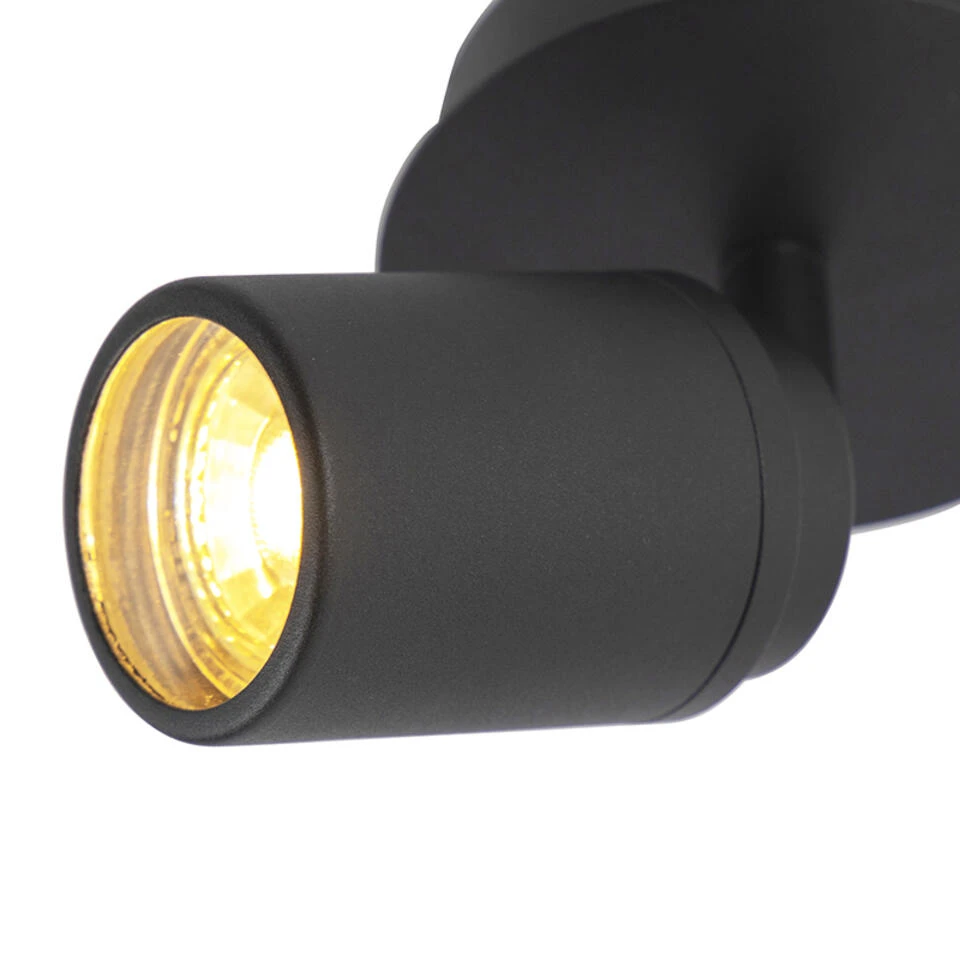 QAZQA Moderne Badkamer Spot Zwart IP44 - Ducha 4 QAZQA Moderne Badkamer Spot Zwart IP44 - Ducha - Afbeelding 4