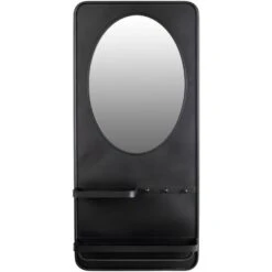 Puur Granön Spiegel L - Glas - Zwart