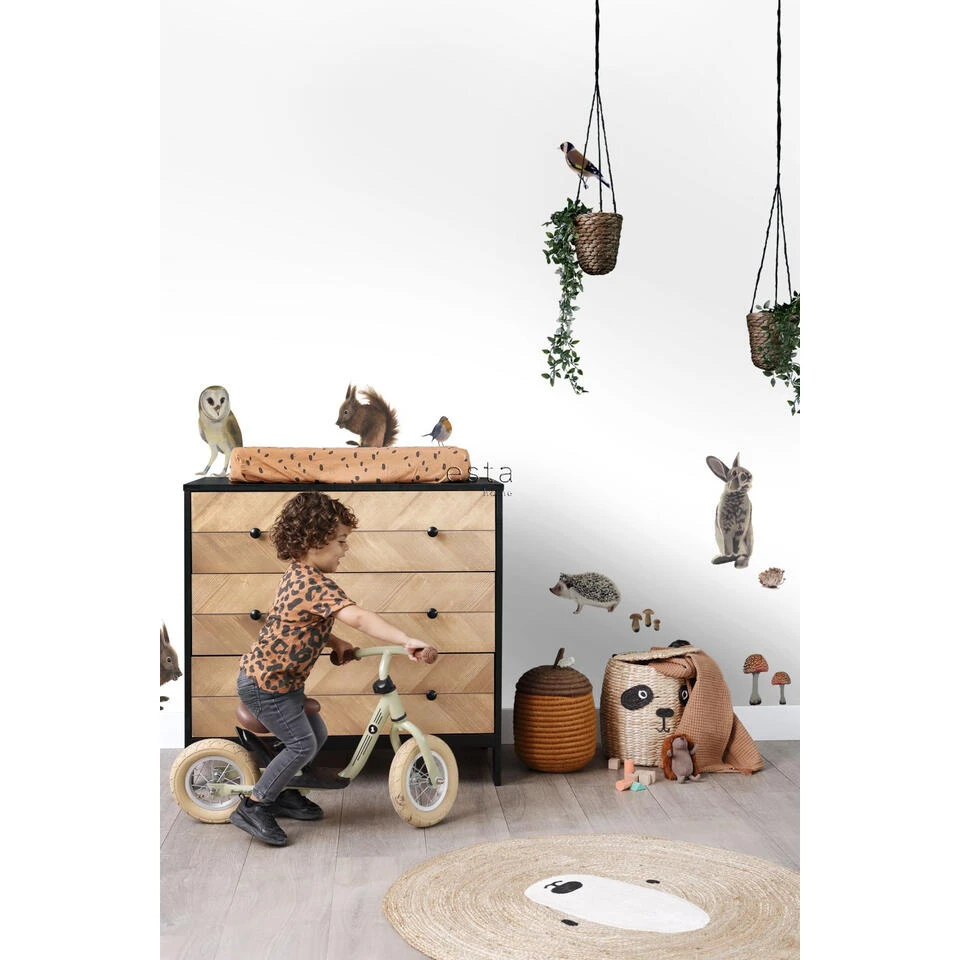 ESTAhome Muursticker - Bosdieren - Bruin - 47,5 Cm X 66 Cm - 156101 2 ESTAhome Muursticker - Bosdieren - Bruin - 47,5 Cm X 66 Cm - 156101 - Afbeelding 2
