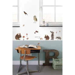ESTAhome Muursticker - Bosdieren - Bruin - 47,5 Cm X 66 Cm - 156101 6 ESTAhome Muursticker - Bosdieren - Bruin - 47,5 Cm X 66 Cm - 156101 -Leenbakker Winkel 1000074771 0102