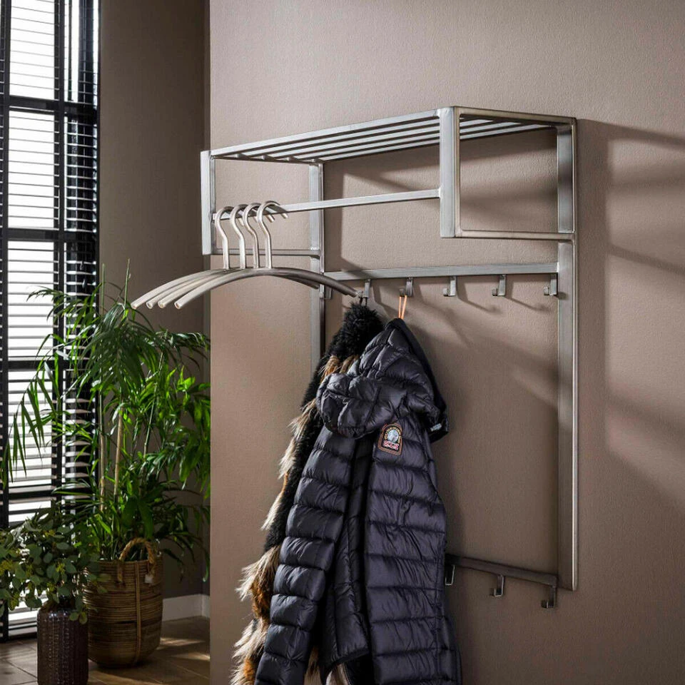 Industriële Kapstok 2x6 - Metaal - Grijs 2 Industriële Kapstok 2x6 - Metaal - Grijs - Afbeelding 2