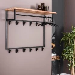 Carter Kapstok Met - Hout - Bruin -Leenbakker Winkel 1000076581 0102