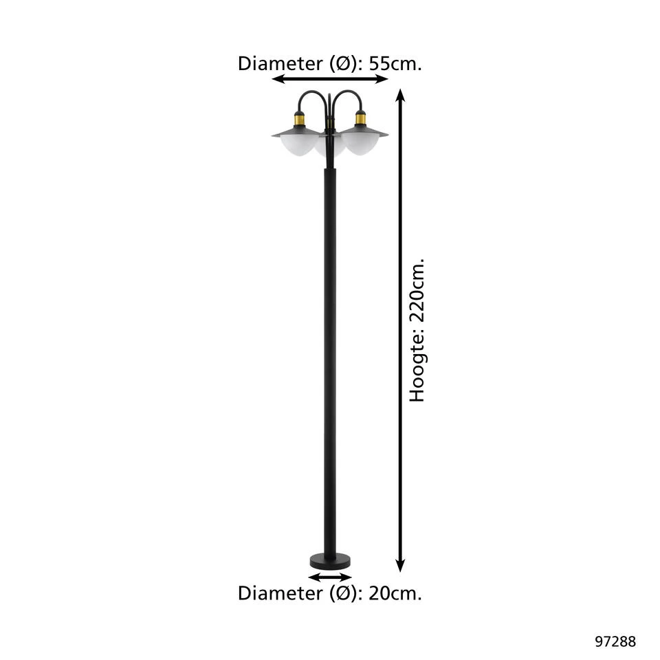 EGLO Sirmione Staande Lamp Buiten - E27 - 0 Cm - Grijs/Wit 4 EGLO Sirmione Staande Lamp Buiten - E27 - 0 Cm - Grijs/Wit - Afbeelding 4