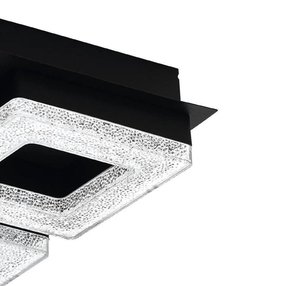 EGLO Fradelo 1 Wandlamp/Plafondlamp - LED - 28 Cm - Zwart 4 EGLO Fradelo 1 Wandlamp/Plafondlamp - LED - 28 Cm - Zwart - Afbeelding 4