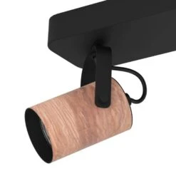 EGLO Cayuca Spot - GU10 - 28 Cm - Zwart/Bruin -Leenbakker Winkel 1000076766 0101