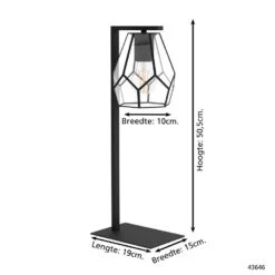EGLO Mardyke Tafellamp - E27 - 50,5 Cm - Zwart 7 EGLO Mardyke Tafellamp - E27 - 50,5 Cm - Zwart -Leenbakker Winkel 1000076796 0103