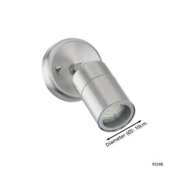 EGLO Stockholm 1 - Buitenverlichting - Wandlamp - 1 Lichts - LED - RVS -Leenbakker Winkel 1000076806 0103