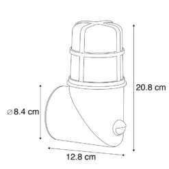 QAZQA Buiten Wandlamp Antiek Goud IP54 Met Bewegingssensor - Kiki -Leenbakker Winkel 1000077102 0102