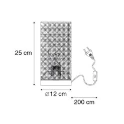 QAZQA Landelijke Tafellamp Rotan - Kata -Leenbakker Winkel 1000078745 0102