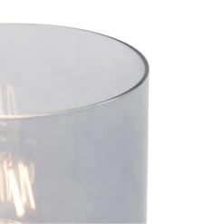 QAZQA Vintage Tafellamp Messing Met Smoke Glas - Vidra 7 QAZQA Vintage Tafellamp Messing Met Smoke Glas - Vidra -Leenbakker Winkel 1000078746 0103