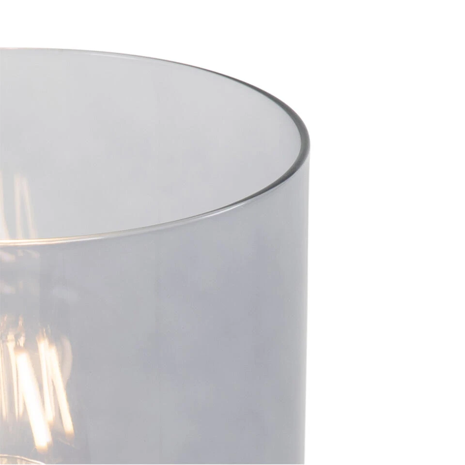 QAZQA Vintage Tafellamp Messing Met Smoke Glas - Vidra 4 QAZQA Vintage Tafellamp Messing Met Smoke Glas - Vidra - Afbeelding 4