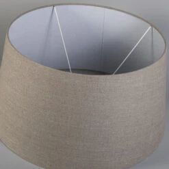 QAZQA Linnen Lampenkap Grijs 55/45/28 -Leenbakker Winkel 1000078810 0103