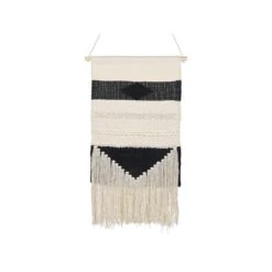 Beliani Wanddecoratie DASKA - Beige Katoen