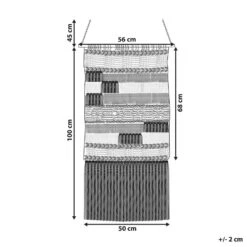 Beliani Wanddecoratie MURIDKE - Beige Katoen -Leenbakker Winkel 1000079491 0103