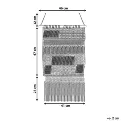 Beliani Wanddecoratie GUJRAT - Beige Katoen -Leenbakker Winkel 1000079492 0102
